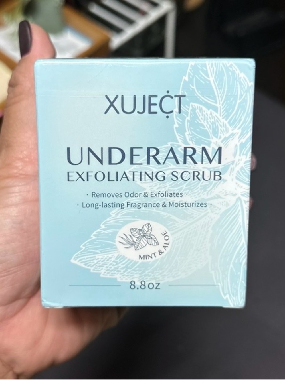 Underarm Exfoliating Scrub - Mint & Aloe (Light Blue)
